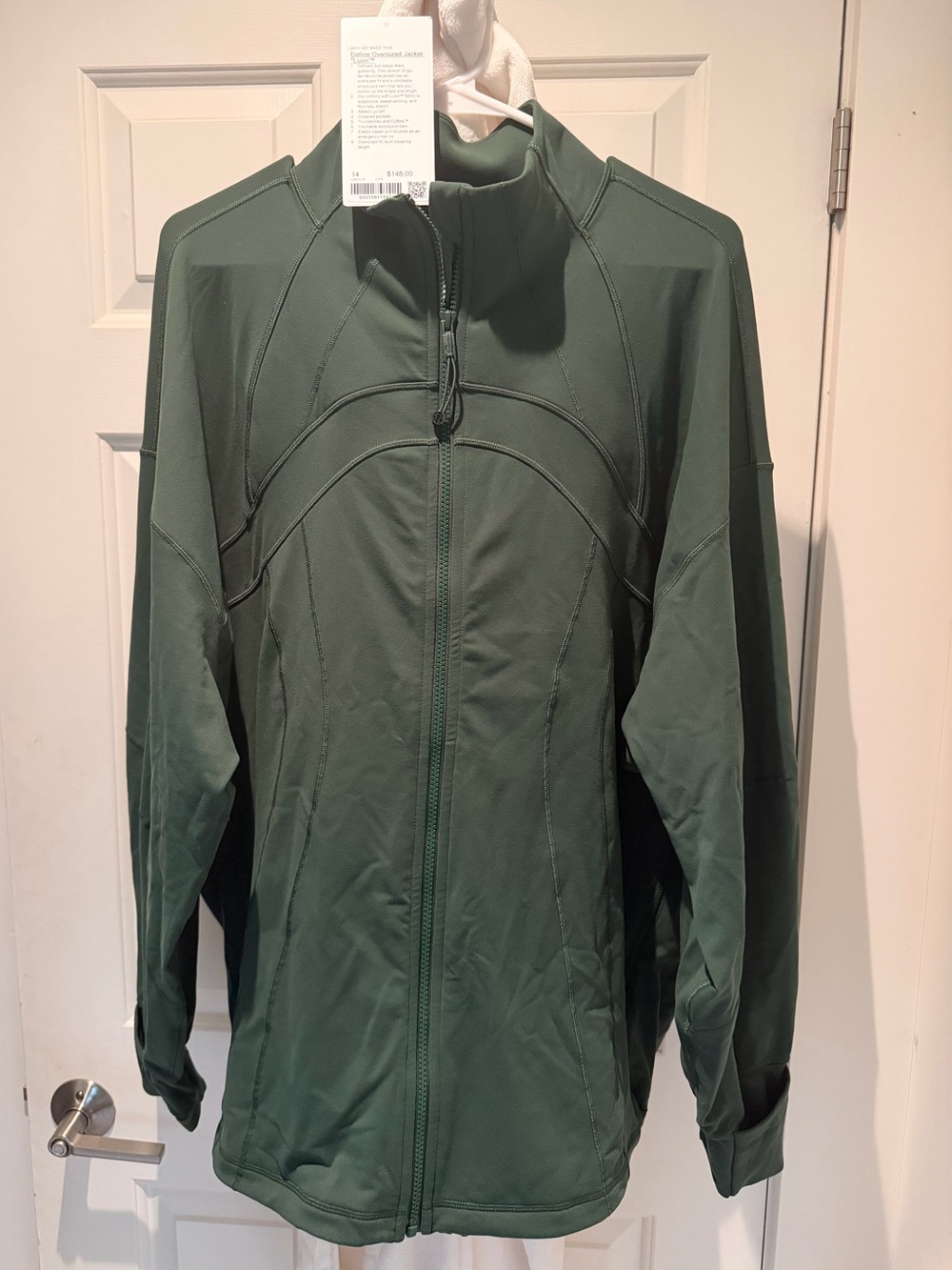 lululemon athletica Forest Green Lightweight Full-Zip Jacket